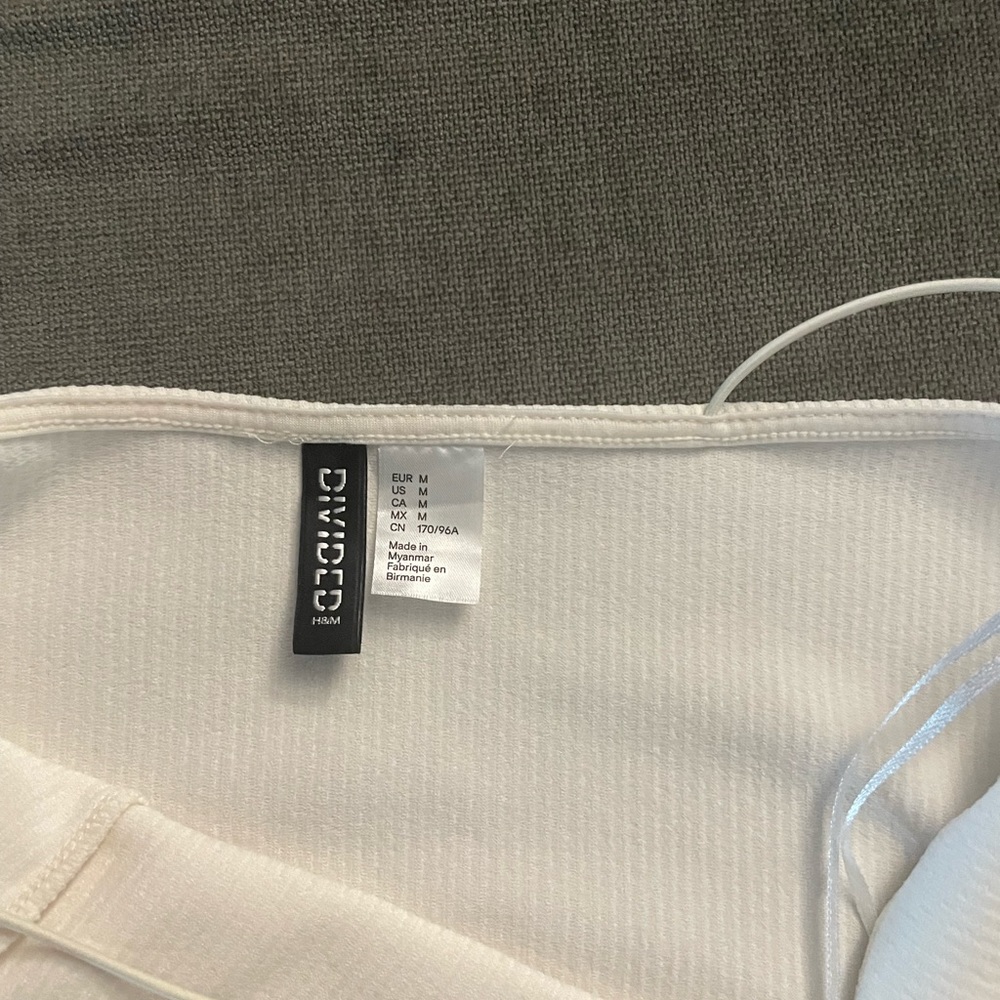H&M white mini dress